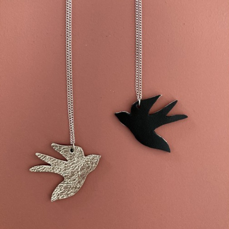 Pendentif "hirondelle" pendentif-ginkgo-argent